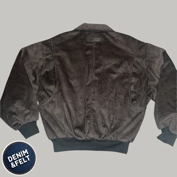 Essentials Fear of God Essentials Corduroy Full Zip JacketBlackNEW/NWOT